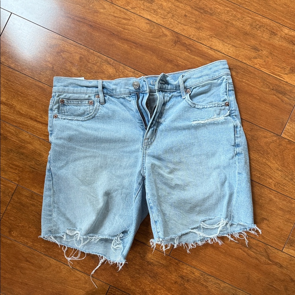 Distressed Denim Women Shorts American eagle